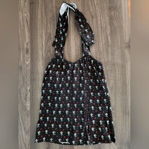 Vintage 90s Giant Tag Social Distortion Halter Top Black Women's XS/SM EUC